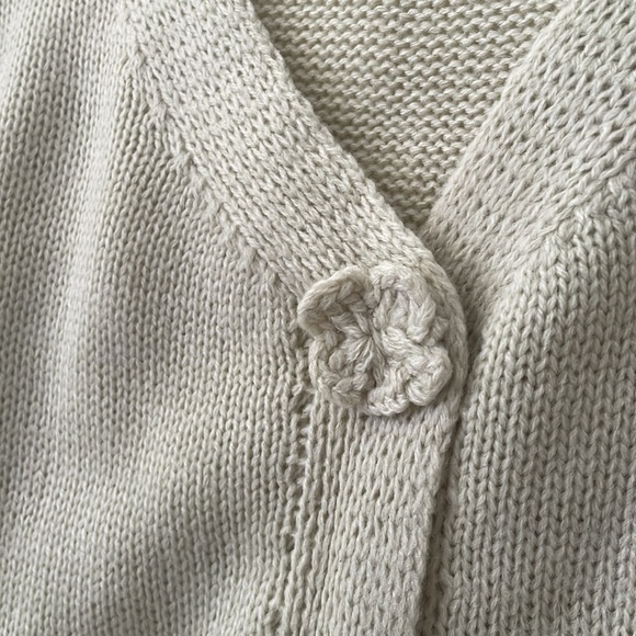 Green cardigan with frills - Picture 3 of 4